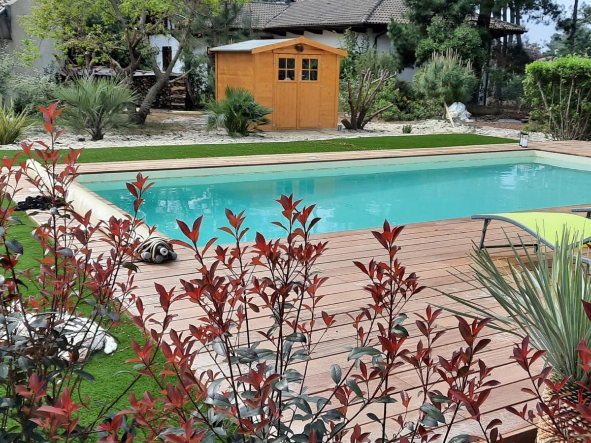 Grande Maison Landaise Avec Piscine Privee, Proche Plage, Pour 8 Personnes A Biscarrosse - Fr-1-319-398 Kültér fotó