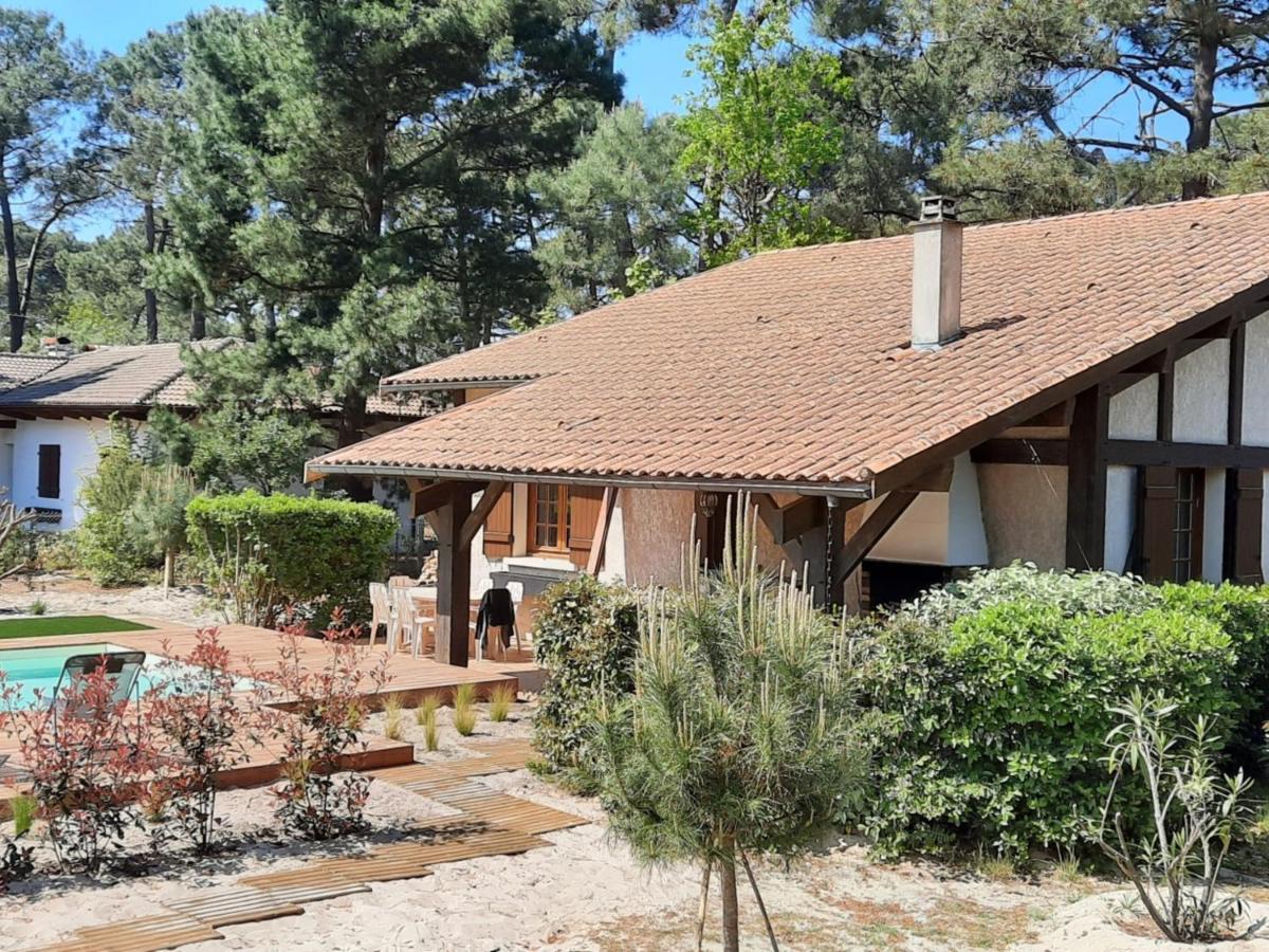 Grande Maison Landaise Avec Piscine Privee, Proche Plage, Pour 8 Personnes A Biscarrosse - Fr-1-319-398 Kültér fotó