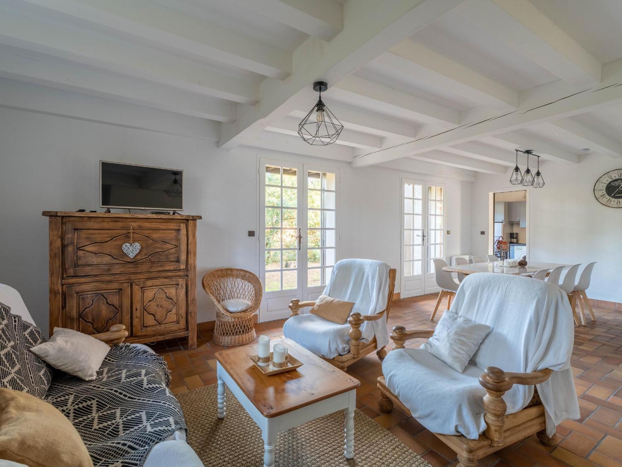 Grande Maison Landaise Avec Piscine Privee, Proche Plage, Pour 8 Personnes A Biscarrosse - Fr-1-319-398 Kültér fotó